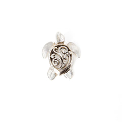Highly Polished Turtle Pendant With A Blowing Wind Shell