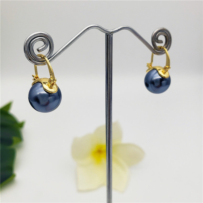 Pearl Hoop Earrings In Different Colors