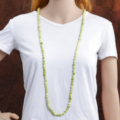 Hawaiian Green Pikake Flower Beads Necklace