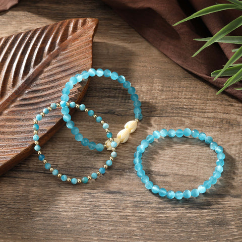 Turquoise Bead Bracelets In 3 Different Styles