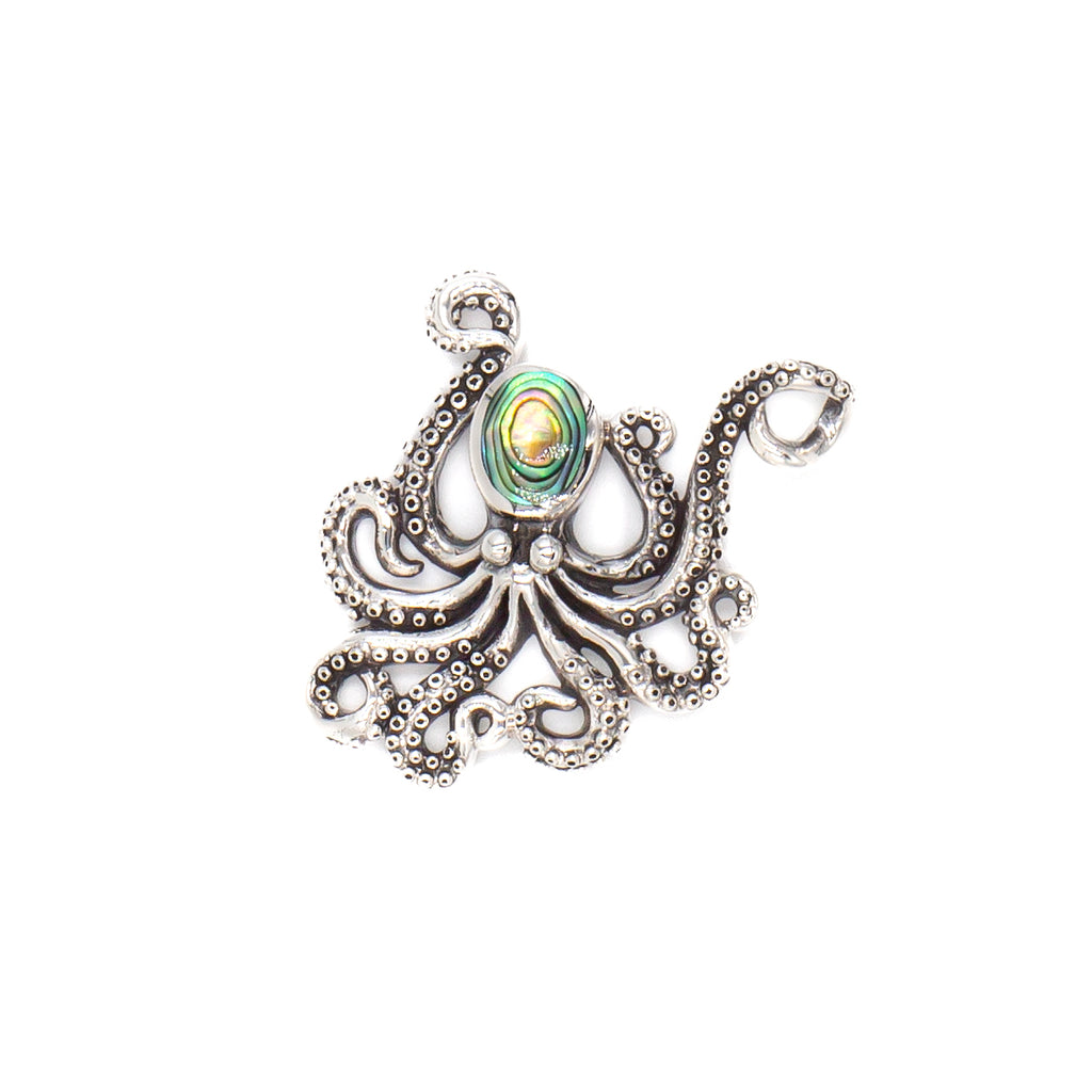 Hawaiian Octopus Pendant With An Abalone Shell In 3 Different Styles