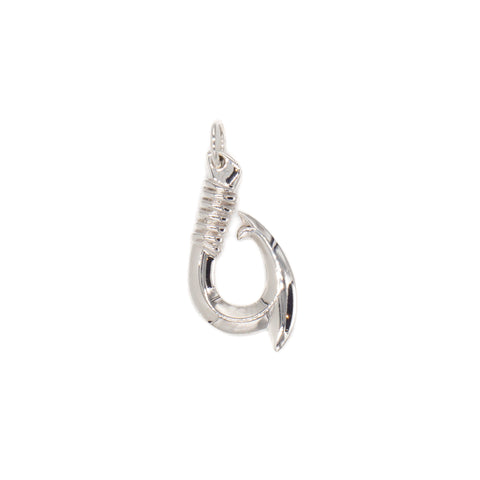 Hawaiian Fish Hook Pendant In 2 Sizes