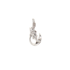 Fish Hook Pendant With A Fish