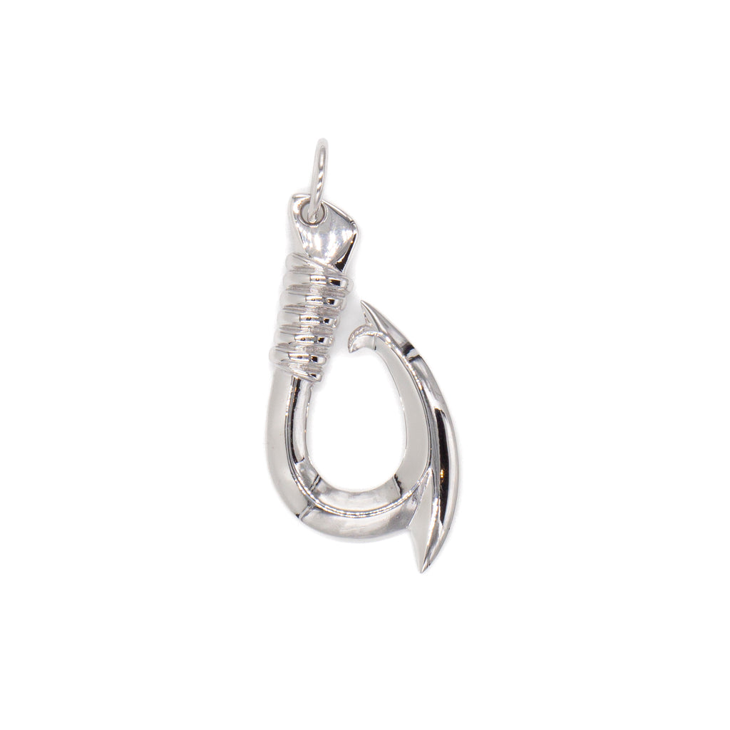 Hawaiian Fish Hook Pendant In 2 Sizes