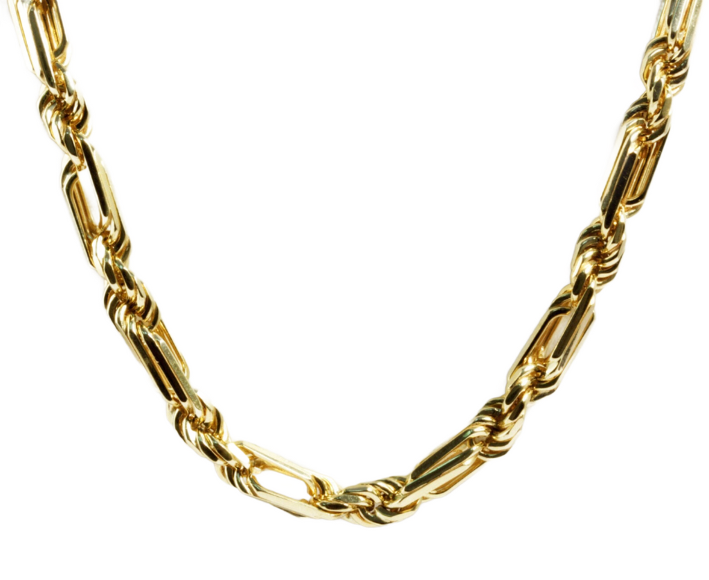 Sterling Silver 925 Gold Plated Milano Rope Chain 10MM In Different Sizes