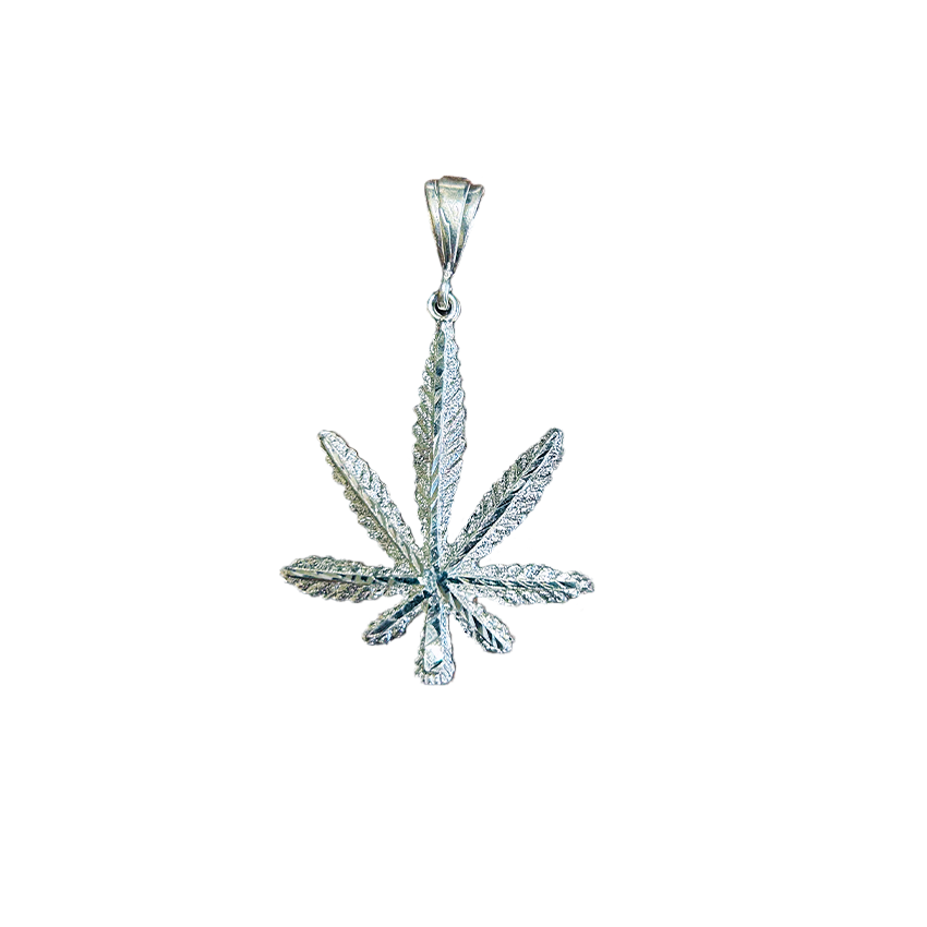 Hawaiian Cannabis Leaf Pendant