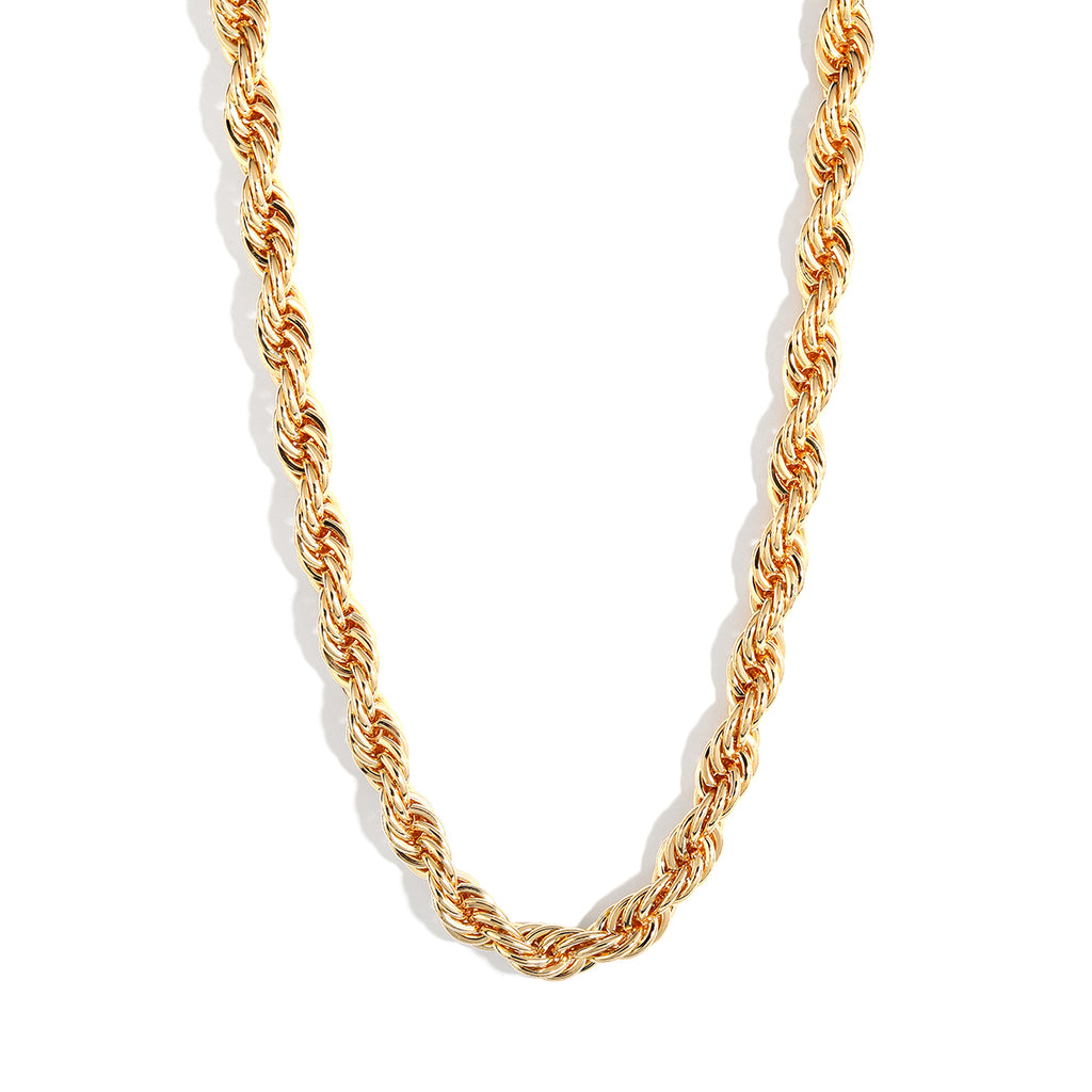 Elegant Twist Gold Plated Rope Chain In Different Sizes