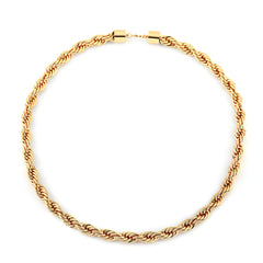 Elegant Twist Gold Plated Rope Chain In Different Sizes