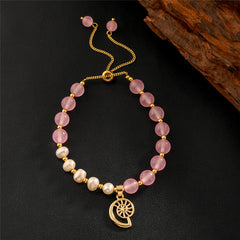 Bracelet With Beads & Pearls In Different Hawaiian Charms