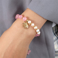 Bracelet With Beads & Pearls In Different Hawaiian Charms