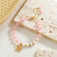 Bracelet With Beads & Pearls In Different Hawaiian Charms