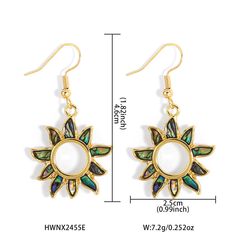 Abalone Sun Earrings