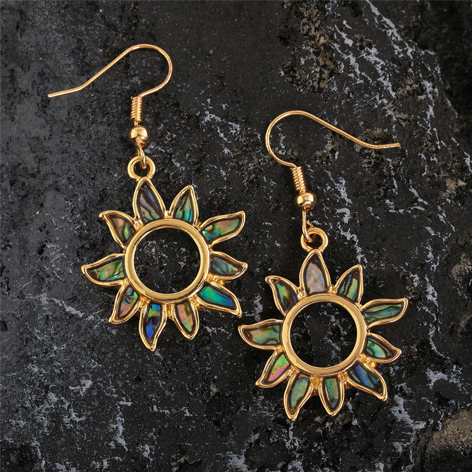 Abalone Sun Earrings