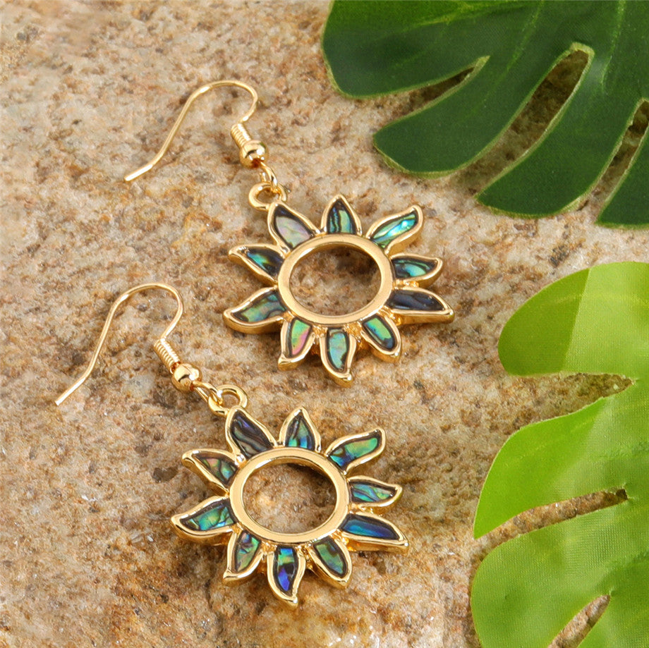 Abalone Sun Earrings