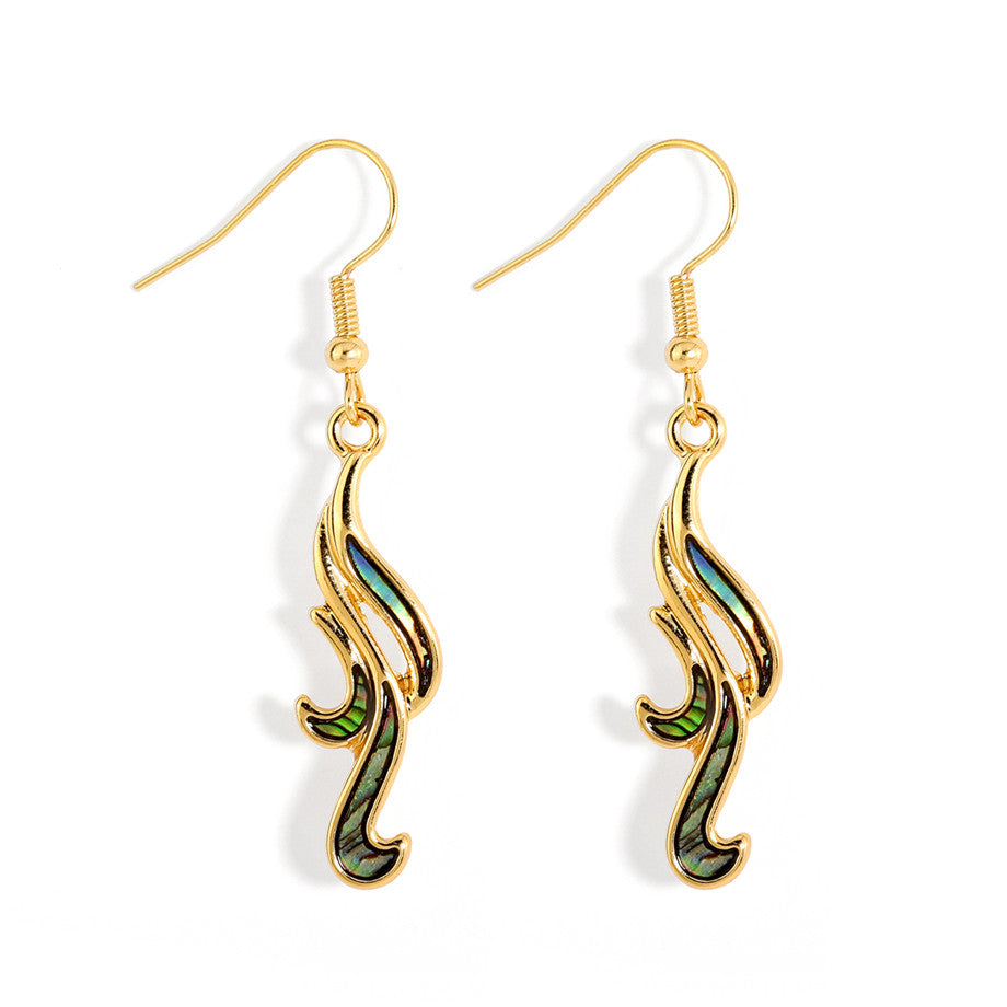 Abalone Blowing Winds Earrings