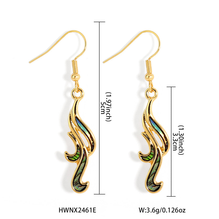 Abalone Blowing Winds Earrings