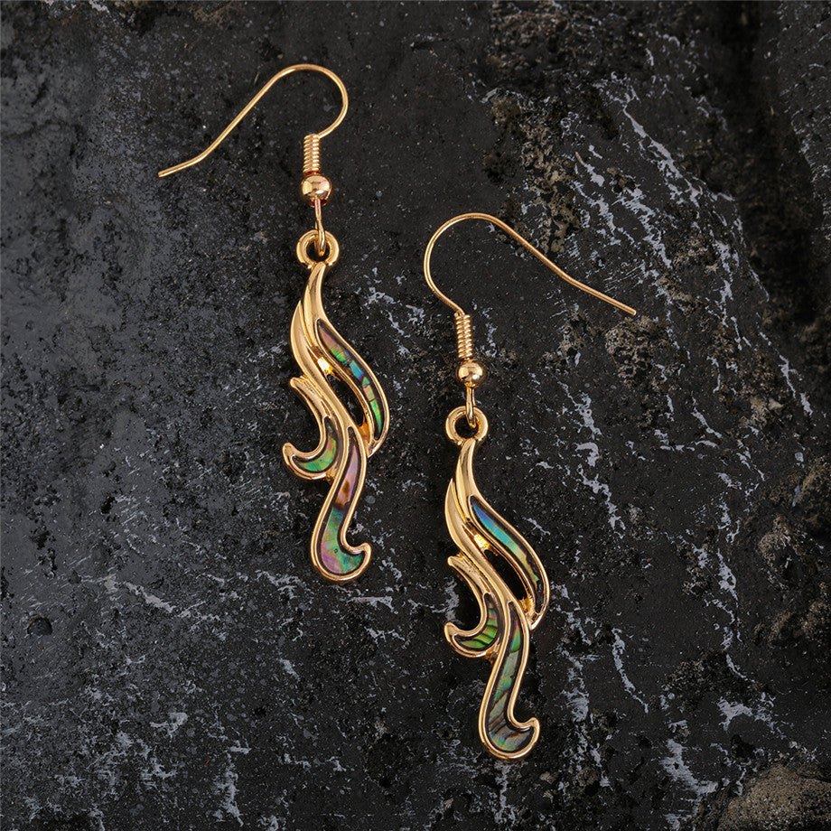 Abalone Blowing Winds Earrings