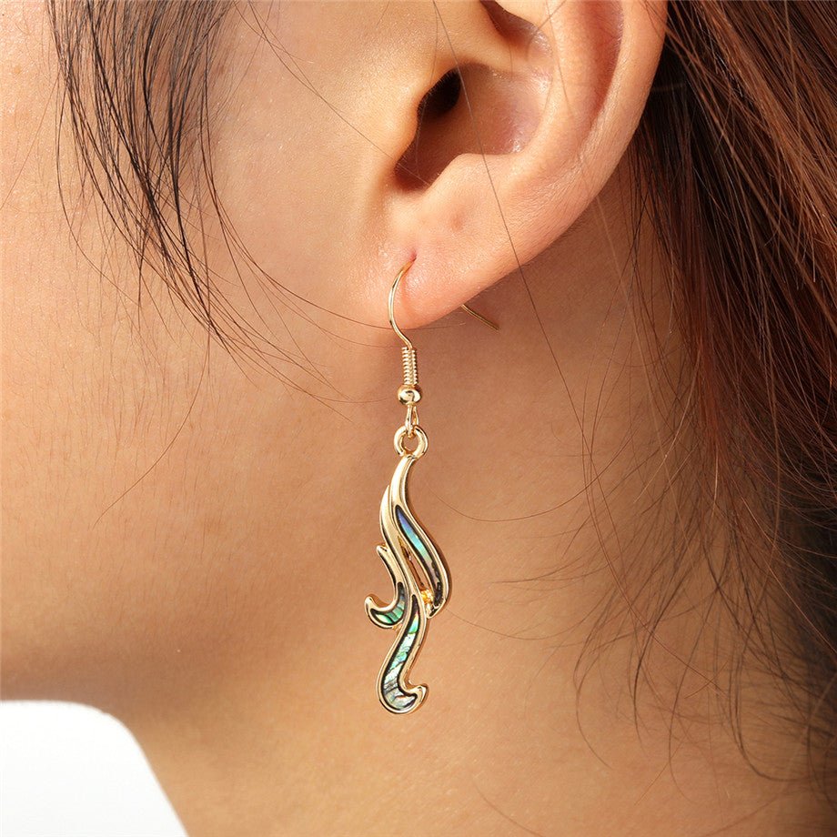 Abalone Blowing Winds Earrings