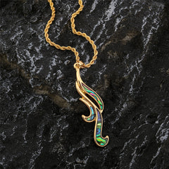 Abalone Blowing Winds Necklace