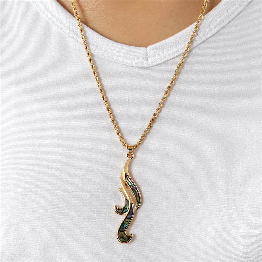 Abalone Blowing Winds Necklace