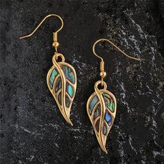 Hawaiian Abalone Leaf Earrings