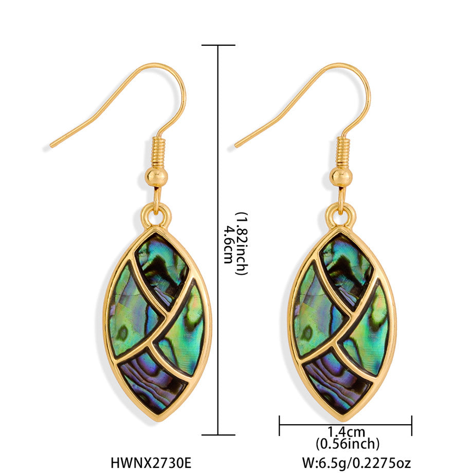 Abalone Oval Earrings