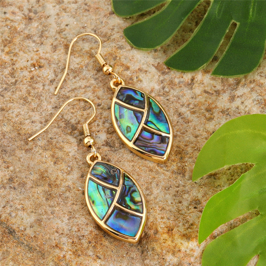 Abalone Oval Earrings