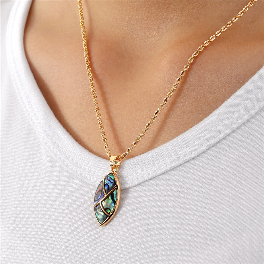 Abalone Oval Necklace