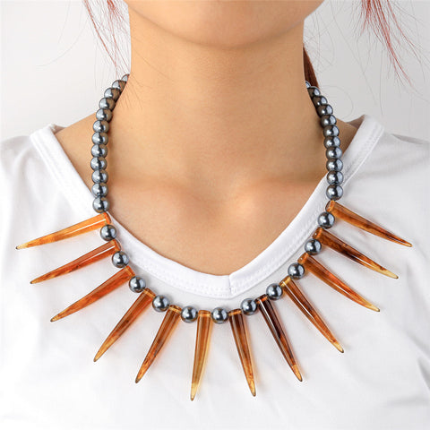 Hawaiian Ula Nifo Necklace In 2 Different Styles With Tiger's Eye Teeth