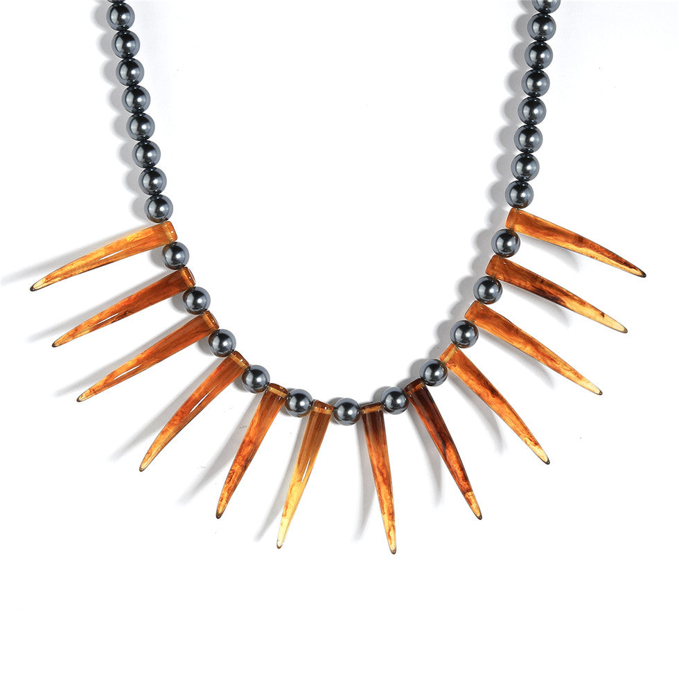 Hawaiian Ula Nifo Necklace In 2 Different Styles With Tiger's Eye Teeth