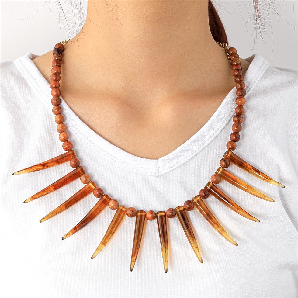 Hawaiian Ula Nifo Necklace In 2 Different Styles With Tiger's Eye Teeth