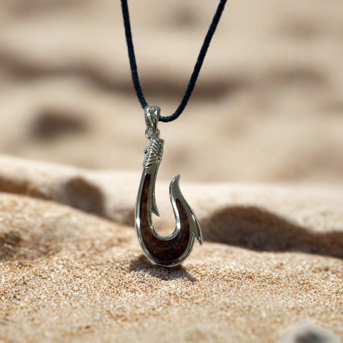 Fish Hook Pendant In 2 Different Styles