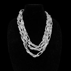 925 Sterling Silver Tarnish-Free Rhodium Plated 12mm Milano Rope Chain