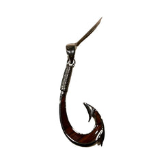 Stainless Steel Fish Hook Koa Wood