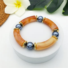 Jade Bar Petrol Pearl Bracelet In Different Colors