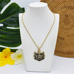 Kingdom Of Hawaii Coat Of Arms Necklace In 3 Colors