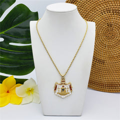 Kingdom Of Hawaii Coat Of Arms Necklace In 3 Colors