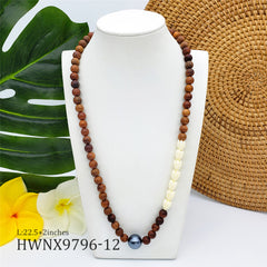 Hawaiian Wooden Beads Necklace In Different Styles And Colors