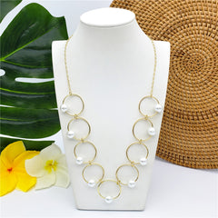 Light Silver Pearls Necklace In 2 Different Styles