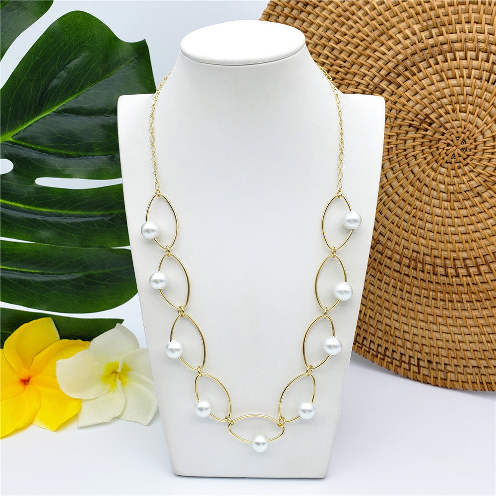 Light Silver Pearls Necklace In 2 Different Styles