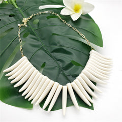 Hawaiian Ula Nifo Necklace With White Teeth In 2 Different Styles