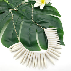 Hawaiian Ula Nifo Necklace With White Teeth In 2 Different Styles