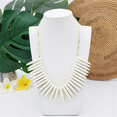 Hawaiian Ula Nifo Necklace With White Teeth In 2 Different Styles