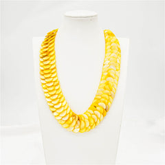 Fish Scale Shell Beads Necklace In Different Colors