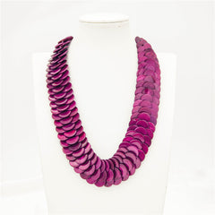 Fish Scale Shell Beads Necklace In Different Colors