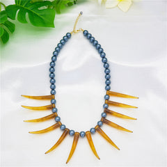 Hawaiian Ula Nifo Necklace In 2 Different Styles With Tiger's Eye Teeth