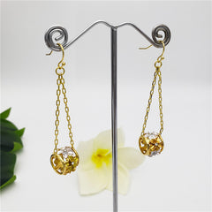 Chain Earrings With A Barrel In Different Styles