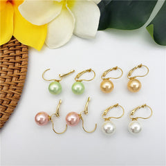 Pearl Hook Earrings In Different Colors