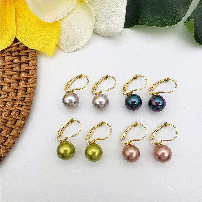 Pearl Hook Earrings In Different Colors