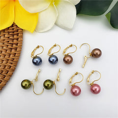 Pearl Hook Earrings In Different Colors